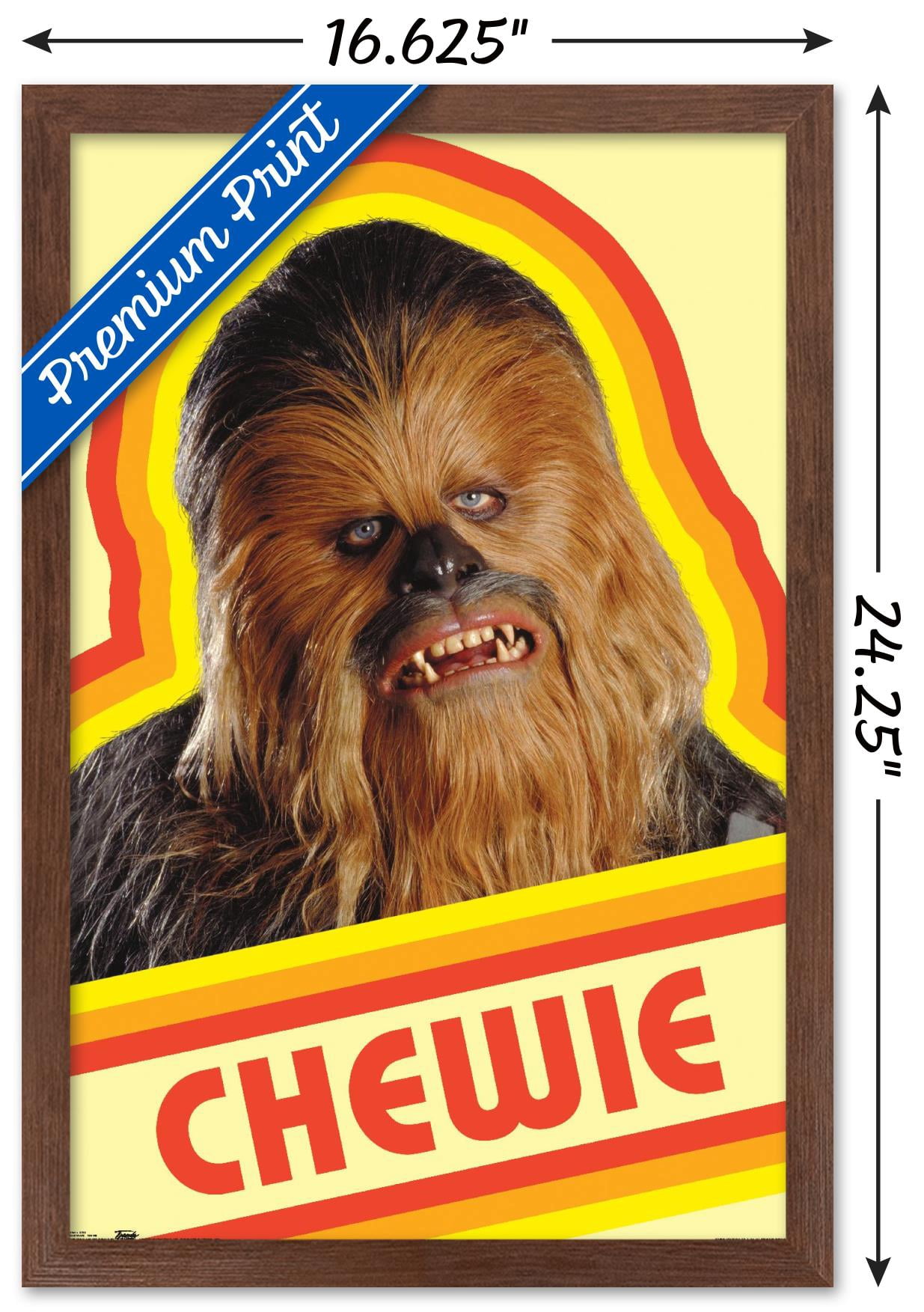 Star Wars: Saga - Chewie Wall Poster, 14.725" x 22.375" Framed