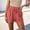 Watermelon Red, variant on Womens Summer Elastic Waist Drawstring Shorts Ruffle Waist High Waisted Wide Leg Casual Beach Shorts with Pockets Watermelon Red
