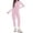 Pink, variant on QHFBli Women Long Sleeve Workout Jumpsuit Zip Up Romper Bottom Pants Bodysuit Bodycon