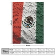 thumbnail image 4 of COMIO  Flag of Mexico Throw Blanket Soft Fuzzy Plush Blanket for Couch Sofa and Bed Lightweight Home Throw Blanket, 4 of 6