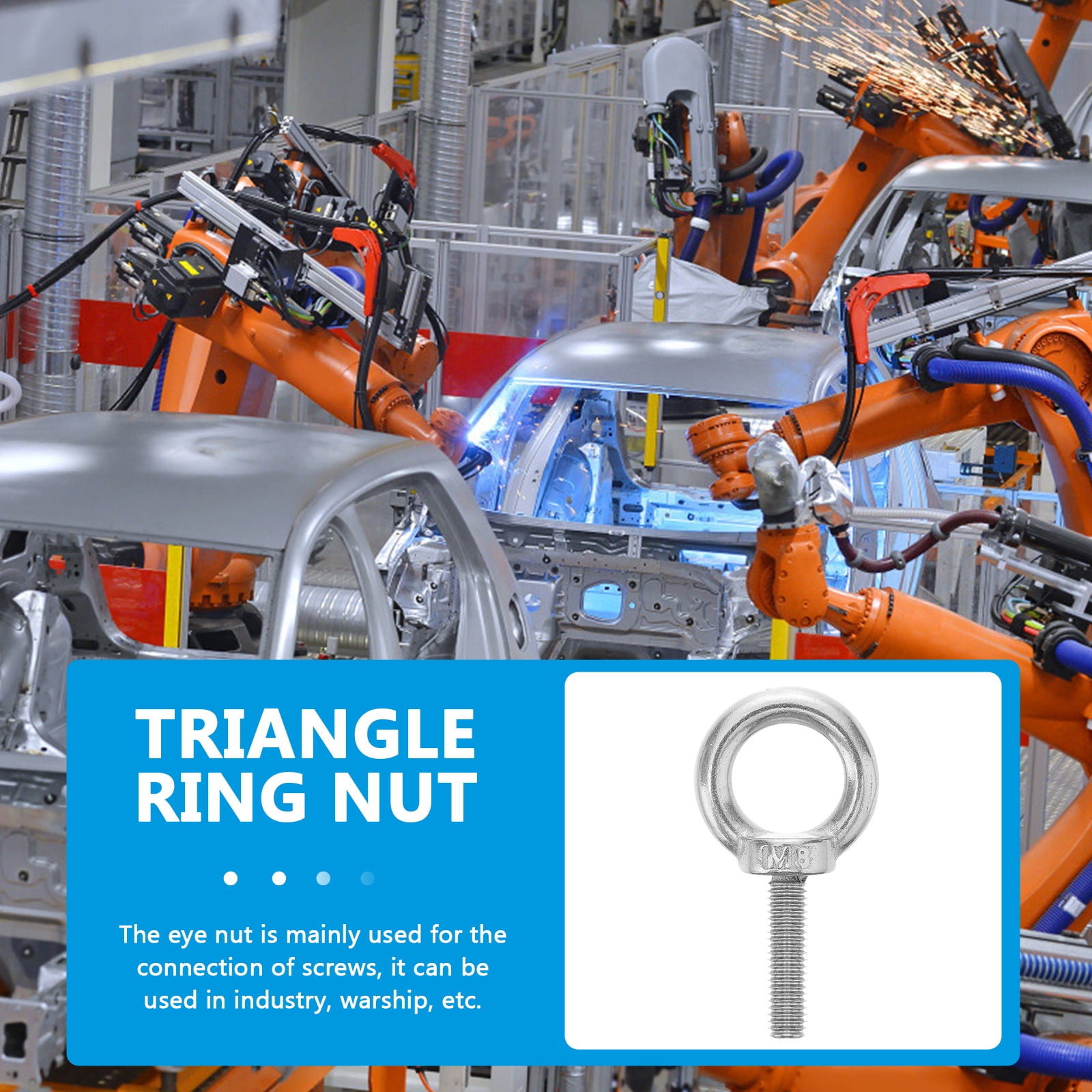 DIN580 Eye Bolt 304 Stainless Steel Marine Lifting Eye