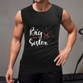 thumbnail image 2 of Big Sister Men'S Muscle T-Shirt, Sleeveless, Muscle Tank Tee Top M, 2 of 7