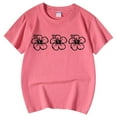 thumbnail image 4 of T-shirts Décontractés Imprimés à Col Rond à Manches Courtes pour Petites Filles, Chandails Décontractés pour Enfants, Taille 6-7T, 4 of 5