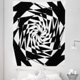 thumbnail image 1 of Asymmetrical Tapestry, Edgy Geometric Angled Random Shapes Psychedelic Abstract Monochrome, Fabric Wall Hanging Decor for Bedroom Living Room Dorm, 5 Sizes, Charcoal Grey White, by Ambesonne, 1 of 1