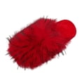 thumbnail image 2 of Lolmot Cozy Faux Fur Womens Slippers Fashion Closed Toe Slip On Fluffy Sandals Warm Plush Slide Shoes Indoor Outdoor, 2 of 9