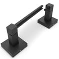 thumbnail image 1 of Portarrollos Ruacq negro mate de doble poste pivotante, 1 of 6