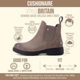 thumbnail image 3 of Cushionaire Britain-L Womens Chelsea Boots, Genuine Suede Ankle Boots for Women with Cushioned Insole and Lug Sole, 3 of 19