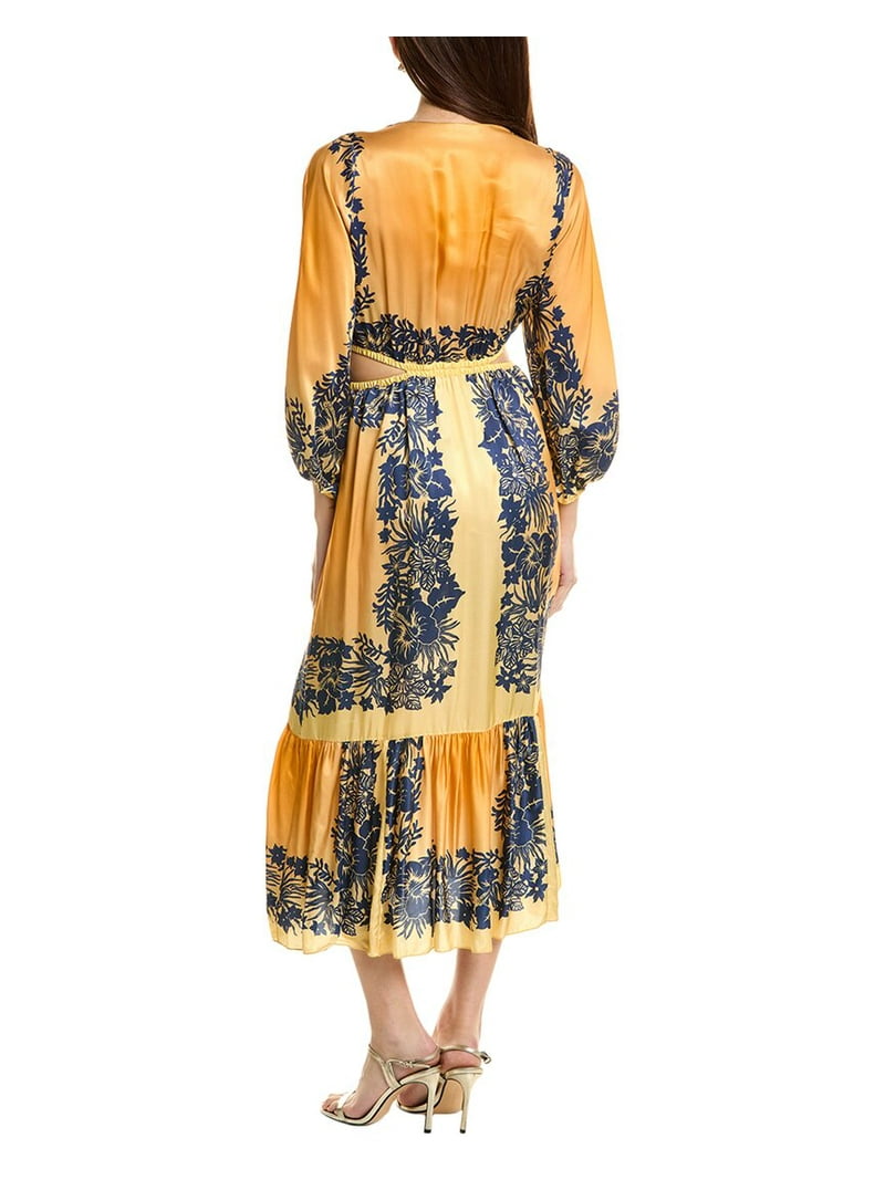 Sandro womens Maxi Dress, 40, Orange - Walmart.com