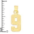 thumbnail image 5 of 10k Solid Gold Number Nine Necklace with 16" Rolo Chain, #9 Gold Charm Pendant Jewelry for Athletes, Sports Gifts for Him and Her, 5 of 5