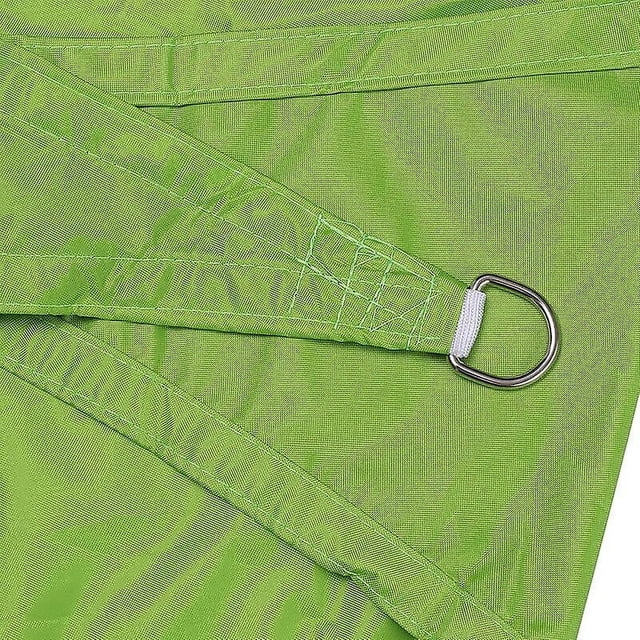 Triangular Shade Sail 2.4x2.4x2.4m Waterproof Shade Cloth UV Protection for Patio Garden, Terrace, Outdoor, Balcony, (Green)