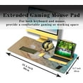 thumbnail image 6 of Large Mouse Pad Palm Starfish Seashell, Gaming Mouse Pads Office Desk Pads, Full Desk Mouse Pad Non-Slip Rubber Base, 35.4 X 15.7 inch for Work/Game/Office/Home Summer Beach Sea Sand Water, 6 of 7