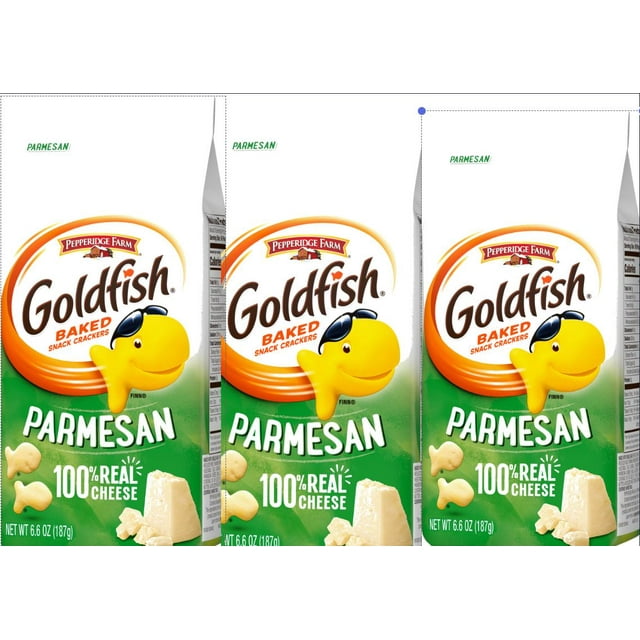 Pepperidge Farm Goldfish Parmesan Crackers 6.6oz Bag pack of 3
