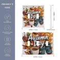 thumbnail image 2 of Yayeee Toggle Light Switch Wall Plate 2-Gang 4.56"x4.48" Decorative Outlet Cover, Autumn Day Pattern, 2 of 7