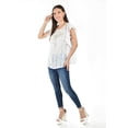 thumbnail image 2 of Blusa de chifón Sin manga Roman Fashion Juvenil 10731 Blanco, 2 of 6