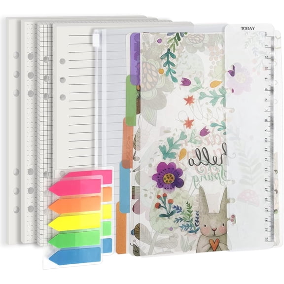 A5 Binder Refill Kit, 160 Pages, 100 GSM, 8.26 x 5.5 in