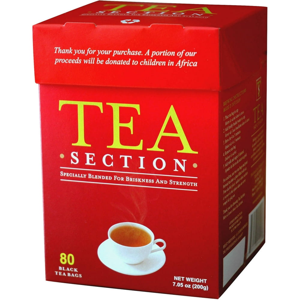 Tea Section Black Tea Bags, 80 count, 7.05 oz