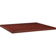 Lorell 4' Starter Conference Table Top, 48"x48"x2", Mahogany - LLR69930