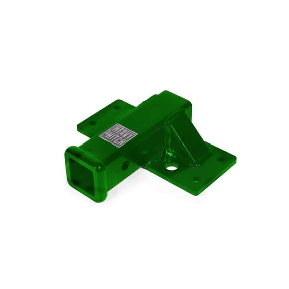 HHRP: Rear Receiver Hitch Plate for John Deere Sub-compact Tractors - Green (matches John Deere Green)