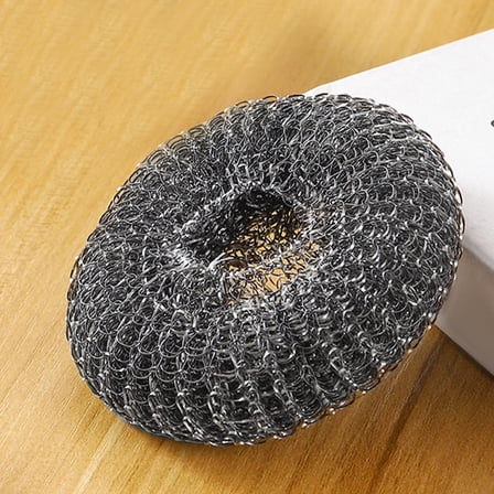 BESTOYARD Non Scratch Stainless Steel Scrubber with Handle for Kitchen Cleaning