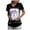 Dark Gray, variant on felwors Womens Short Sleeve Printed Scrub Tops Plus Size Medical Nursing Tops Scrubs with Pocket Light Pink for Size XL