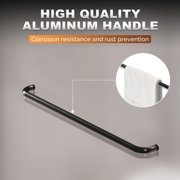 Sunny Shower 60 in.W x 72 in.H Double Sliding Shower Door Dumb Black Finish Framed with 1/4 inch Clear Tempered Glass