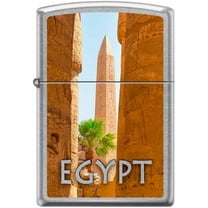 Zippo Lighter-Obelisk Egypt Street Chrome Windproof Lighter #Z5387