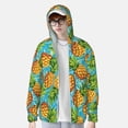 thumbnail image 2 of Lsque Pineapple Pattern UPF 50+ Lightweight Sun Protection Men's Women's Long Sleeve Shirt, Hoodie Performance -Medium, 2 of 7