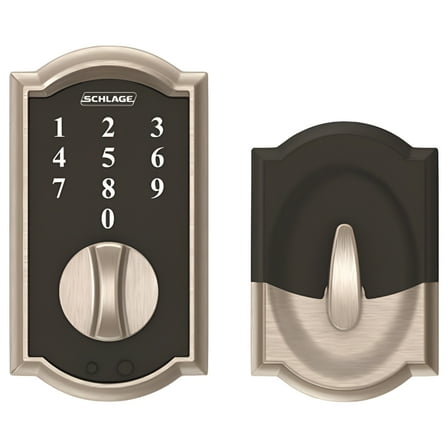 Schlage Touch Keyless Touchscreen Deadbolt Satin Nickel