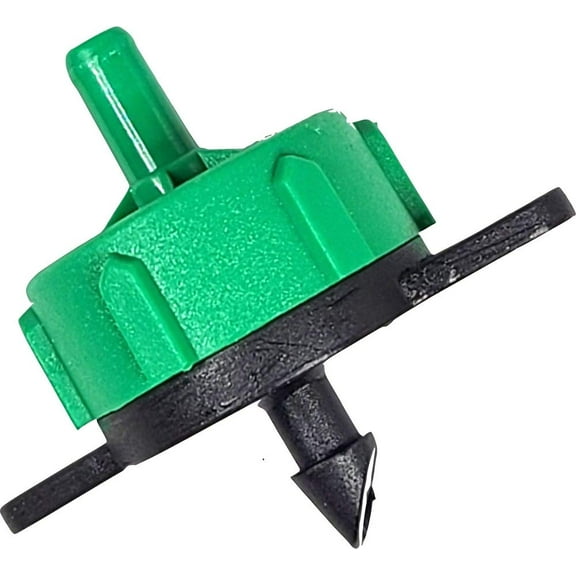 (50-PACK) - 1/2 Gallon Per Hour Pressure Compensating Drip Emitters - Premium Drippers for Drip Irrigation (1/2 Gallon Per Hour)