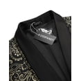 thumbnail image 3 of COOFANDY Men's Floral Dinner Jacket Blazer Stylish Jacquard Suit Jacket Party Wedding Prom Tuxedo Dress Jacket, 3 of 10