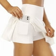thumbnail image 5 of Pleated Tennis Skirt for Women with Pockets Inner Shorts Casual High Waist Lightweight Athletic Golfs Skorts Skirts, 5 of 8