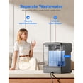 thumbnail image 6 of Waterdrop WD-M6H Instant Hot Reverse Osmosis System Countertop Water Filter, 7-Stage, 3:1 Pure to Drain, Hot Water Dispenser with 5 Temperature Options, RO System with Glass Pitcher, BPA-Free, 6 of 9