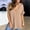 Khaki, variant on ATENAR T Shirts for Women Short Sleeve Casual Shirts for Women V Neck Tee Navy XL