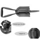 thumbnail image 3 of Pala Plegable 58 Cm Exterior Multifuncional Plegable Ingeniero Pala Fuerza Extra Estable Manganeso Acero Pala Para Acampar Pesca Jardinería Sweethay OD013525-00, 3 of 6