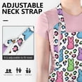 thumbnail image 5 of Easter and Rainbow Bunnies White Pattern Apron with Pockets, Cotton Linen Waterproof Adjustable Apron for Women, Kitchen Cooking Gardening BBQ Salon Apron, 33x27 Inch, 5 of 6
