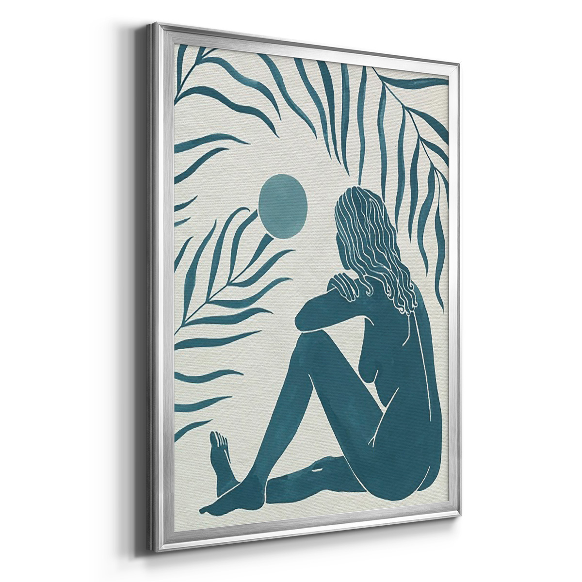 Moon Gazer II Premium Framed Print, in Gold, Black, or Silver - Ready to Hang