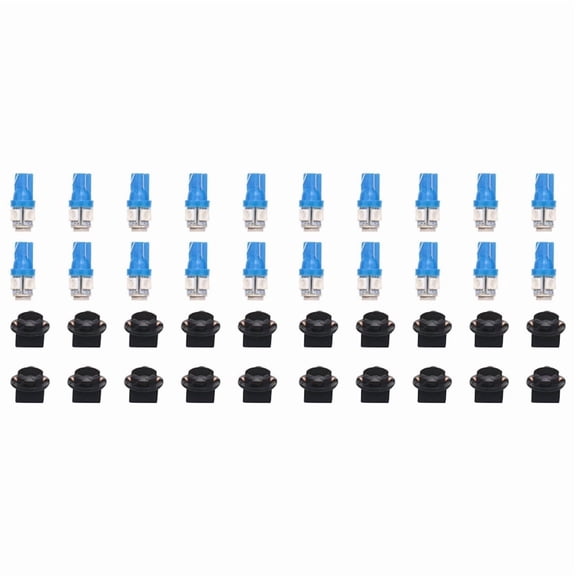 T10 194 168 LED Light Bulb PC194 PC195 PC160 PC168 Instrument Panel Gauge Cluster Dashboard Light Bulb Ice Blue 20PCS