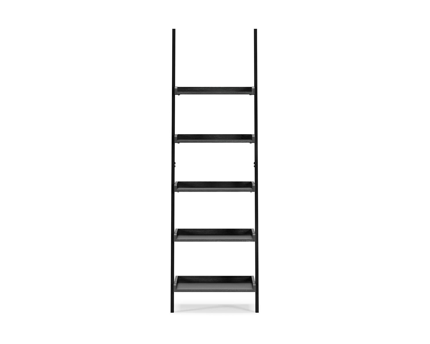Signature Design by Ashley Yarlow Industrial 70 5-Tier Leaning Ladder Bookcase