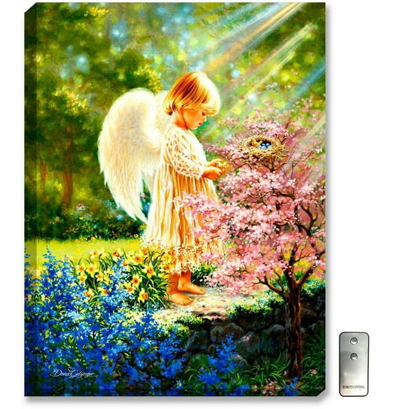 Glow Decor An Angel's Tenderness Illuminated Wall Art #G9712