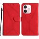 thumbnail image 1 of For Oppo A5 Pro 5G Case Skin Touch Lines Imprinted PU Leather Flip Phone Cover - Green, 1 of 5