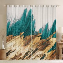 Castle Fairy Boys Girls Abstract Marble Curtains Pack of 2 (42x84 Each),Stone Pattern Curtains Blackout,Marbling Watercolor Bedroom Curtains,Super Cozy Room Decor