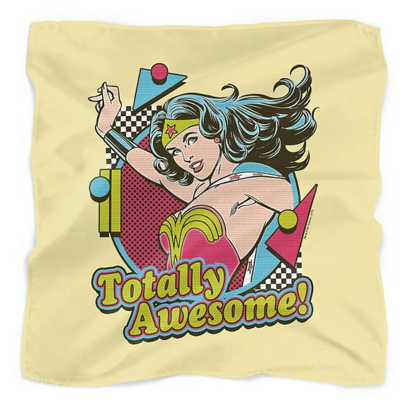 Wonder Woman Totally Awesome Bandana (21 in x 21 in)