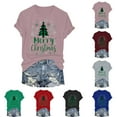 thumbnail image 4 of larppty Women O Neck Christmas Tree Graphic Funny Cute T Shirt Tops Tee (Red, XL), 4 of 8