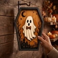 thumbnail image 5 of Dalxymotic Halloween Picture Frame, Wooden Frame Wall Art Decoration, Spooky Seasonal Art Decoration, Fall Decor, Halloween Decorations Indoor Outdoor for Wall, Home, Mantel, Shelf, 5 of 6