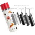 thumbnail image 4 of Botella de agua tipo frasco de acero inoxidable, de metal, de 350 ml, para viaje, para bebidas calientes, para café, H8989 (350 ml, rojo), 4 of 4