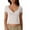 white, variant on Pretty Comy Women's Sexy V-neck Slim-fit Short T-shirt Short Sleeve Top