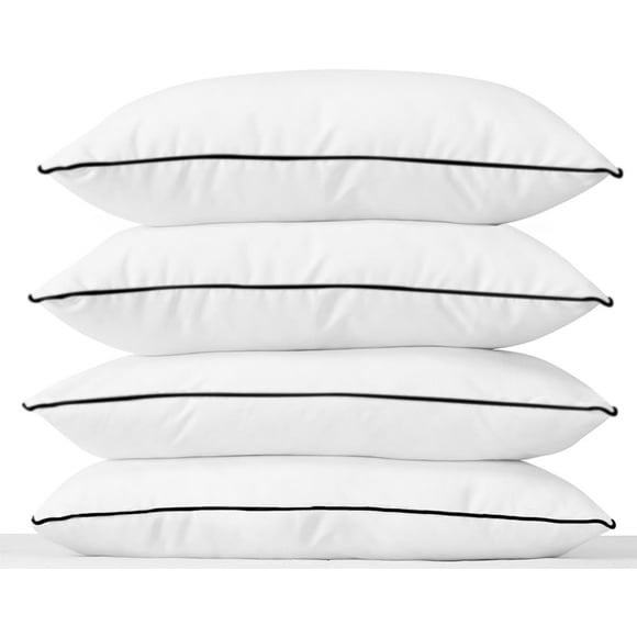Set 4 Almohadas Estandár Bies Negro