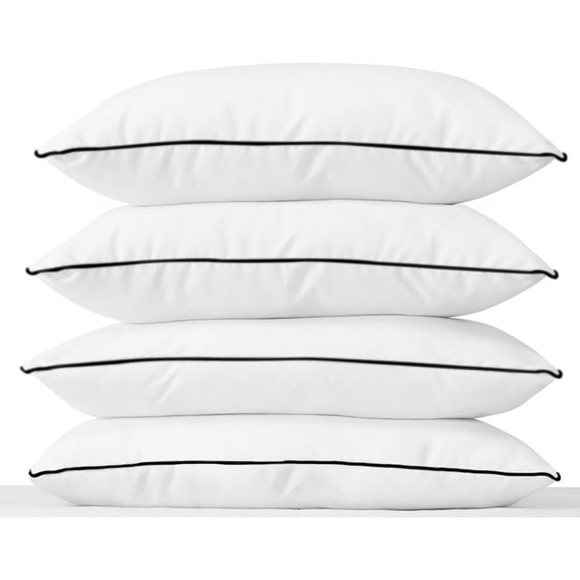Set 4 Almohadas Estandár Bies Negro