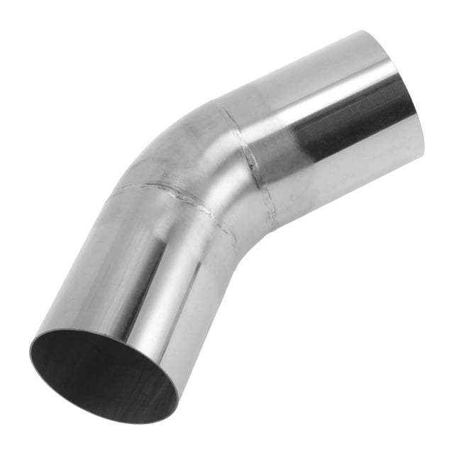 Tubo de codo de doblez mandril de 2.5" OD 45° de Unique Bargains, tubo de doblez de escape de acero inoxidable 304 para el sistema de escape del automóvil, tubo de doblez de 2 longitudes de pierna