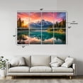 thumbnail image 2 of 8 Pack Art Acoustic Panels Sound Absorbing Mountain peak Zugspitze Summer day lake Eibsee Garmisch Partenkirchen Decorative Soundproof Wall Panels Self Adhesive for Nursery Game Room Bedroom 48"x32", 2 of 7